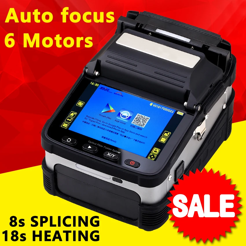 KELUSHI SM&MM Automatic FTTH Optical Fiber Fusion Splicer Optic Welding Splicing Machine AI-7 With Electrodes | Мобильные