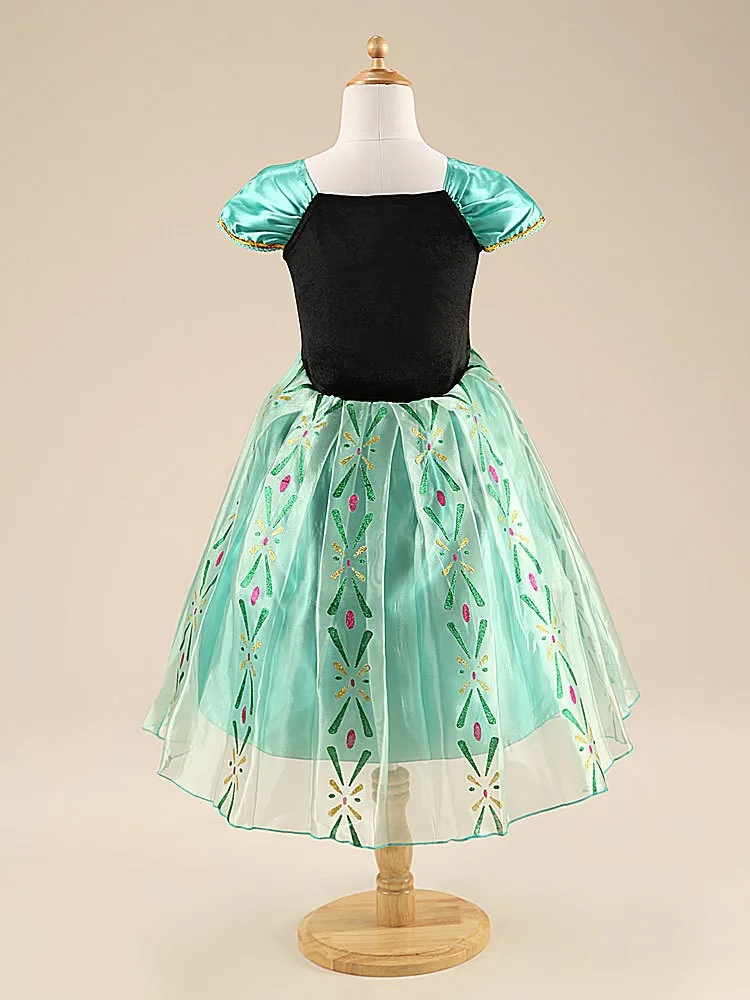Vestidos infants платья для девочек детские костюмы на Год рождественское платье для вечеринок милые платья в стиле принцессы Эльзы Анны маскарадный костюм