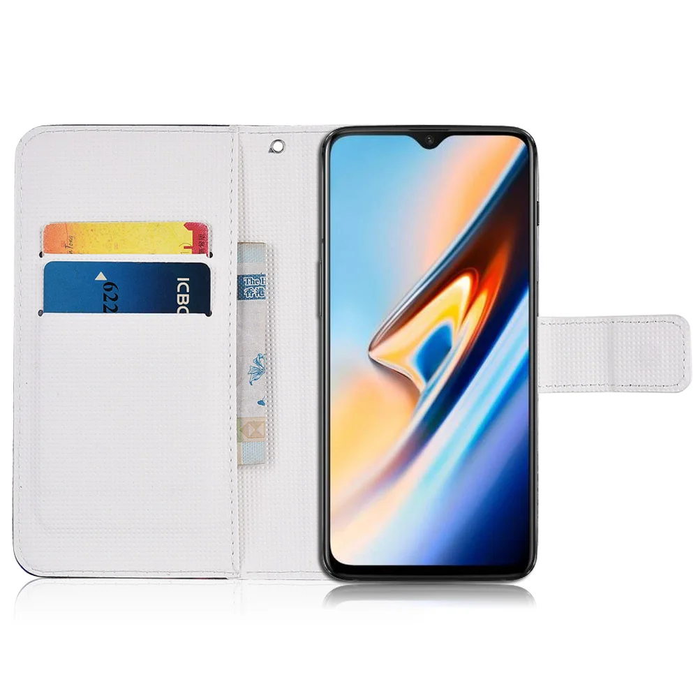 Для OnePlus 7 7Pro 3 3t 5 5T 6 6T чехол TPU мультяшный кошелек из искусственной кожи чехол милый крутой мягкий чехол