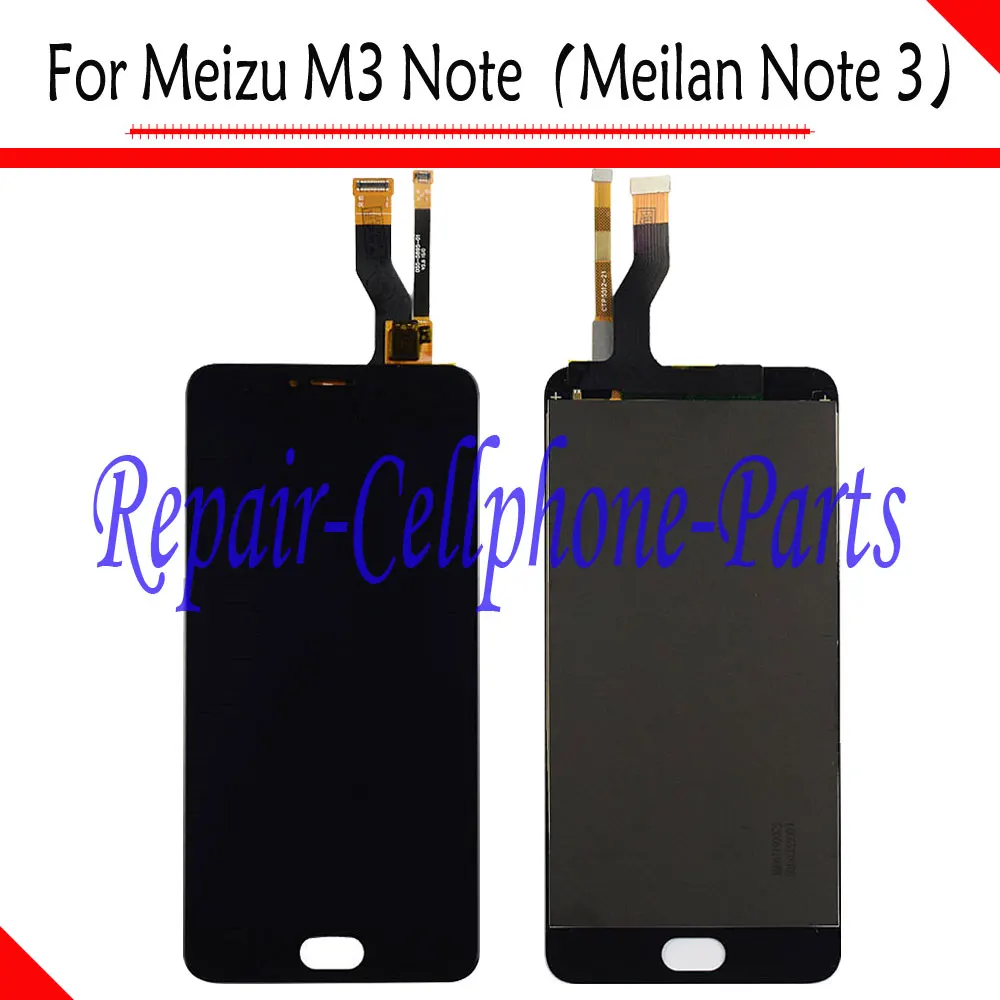 Черный Полный ЖК дисплей + сенсорный экран дигитайзер в сборе для Meizu M3 Note M681M M681C