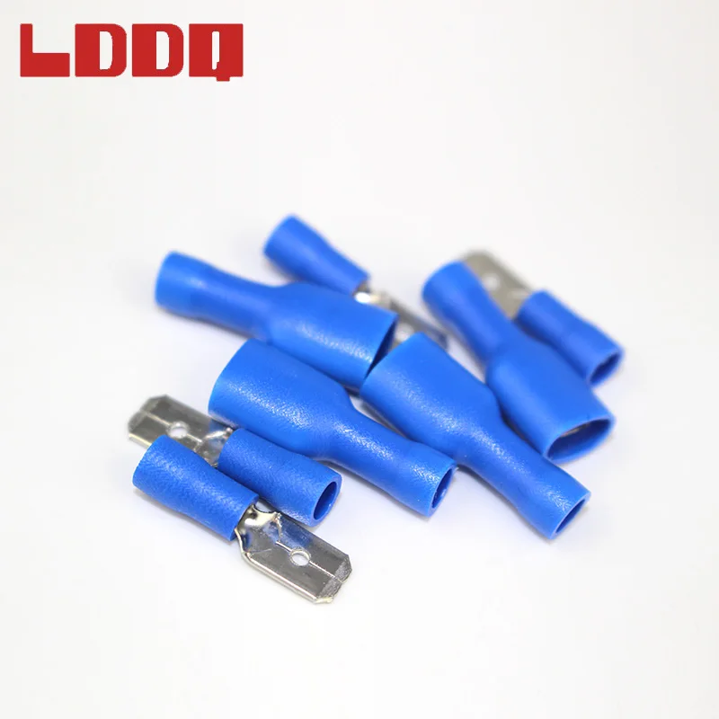 Комплект обжимных клемм LDDQ Spade папа и мама соединители для проводов faston 16 14AWG