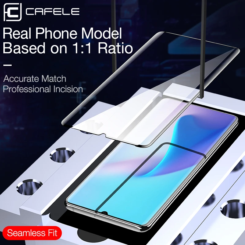 Cafele изогнутое полное покрытие Защита экрана для Huawei P30 pro 9D HD прозрачное