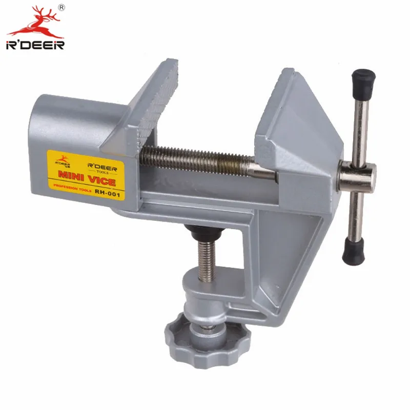 RDEER Mini тиски из алюминиевого сплава скамейка универсальная машина зажим