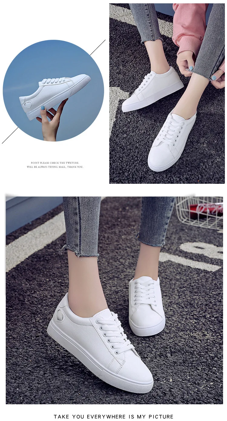 ALL YIXIE Fashion White Sneakers Woman Summer Autumn Velcro Leather Shoes Women Flats Casual Shoes Womens Platform Sneakers