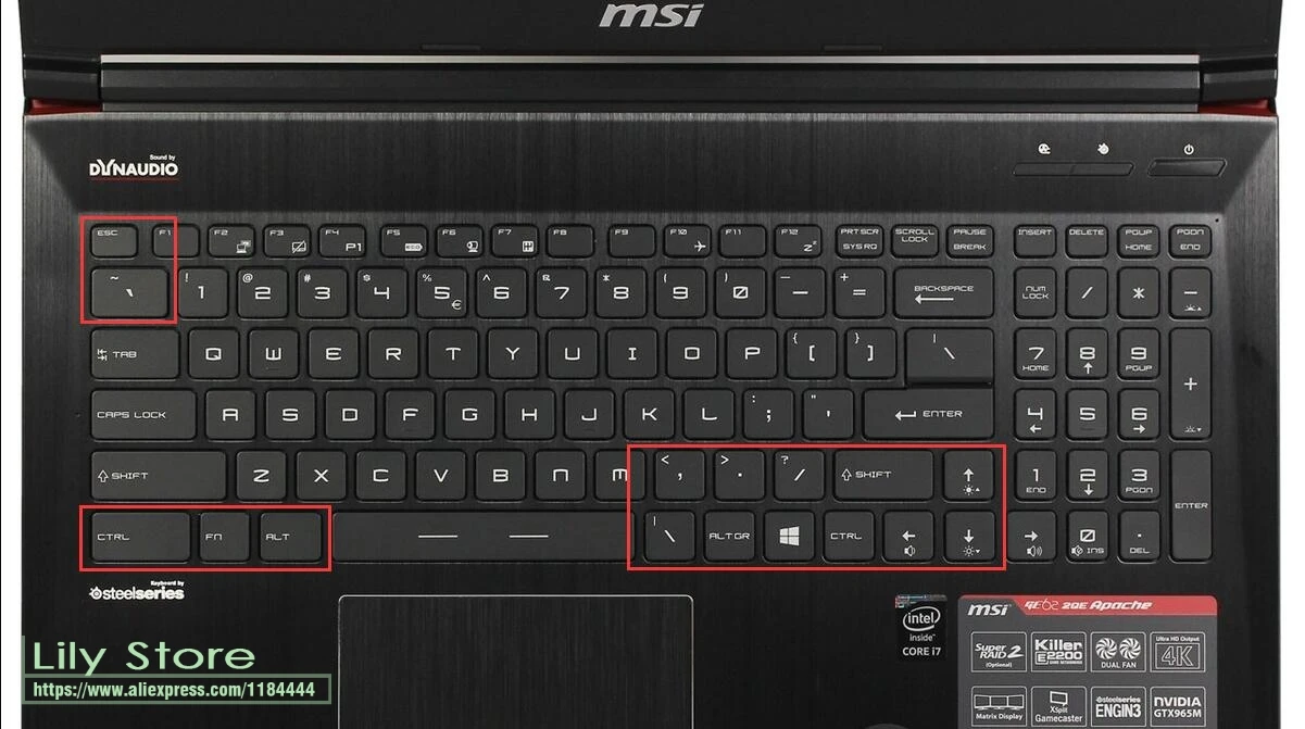 15 защитный чехол для клавиатуры ноутбука MSI GS 60 PE60 GE 62 GL62 GT62 GT62VR WS60 GP62 GS63VR PX60 PL60 WS63