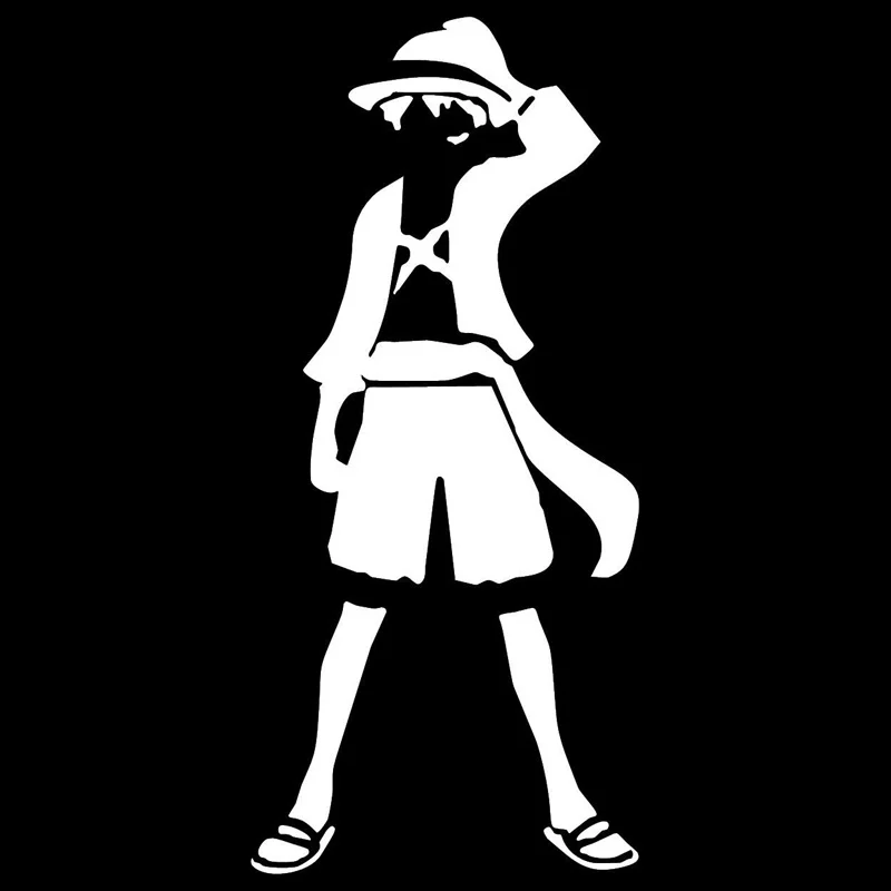 7 см * 17 One Piece Luffy аниме наклейки Декор виниловые для автомобиля стиль