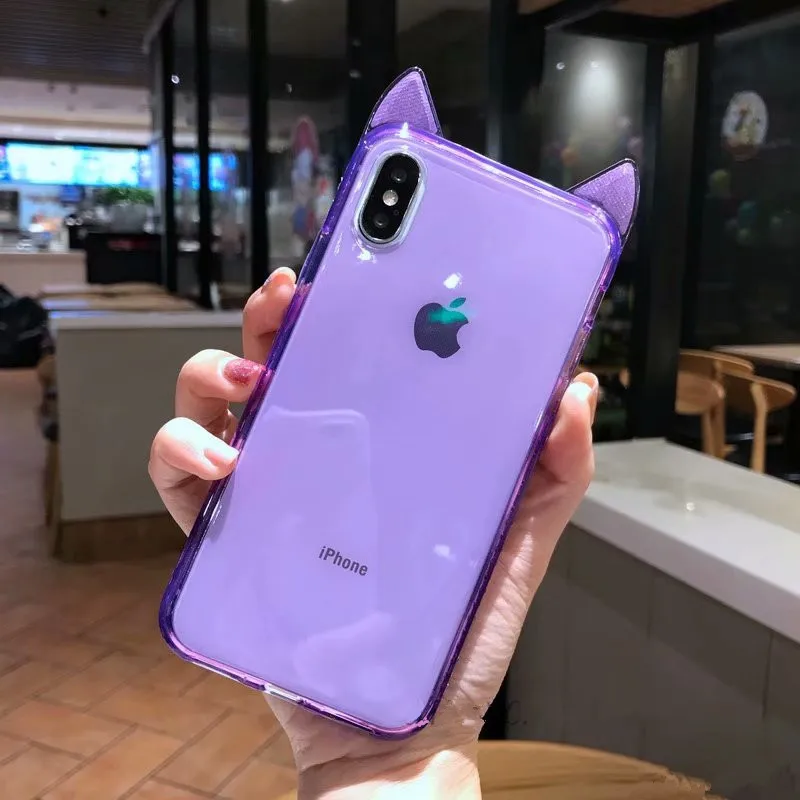 Ourdeals Простой Прозрачный мягкий чехол для телефона iphone XS MAX XR X 6 6s 8 7plus s стерео