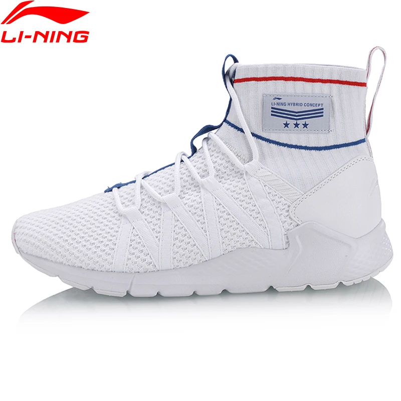 Li-Ning/мужская спортивная прогулочная обувь; поддерживающие кроссовки; устойчивые кроссовки с подкладкой; спортивная обувь для фитнеса; SJFM18