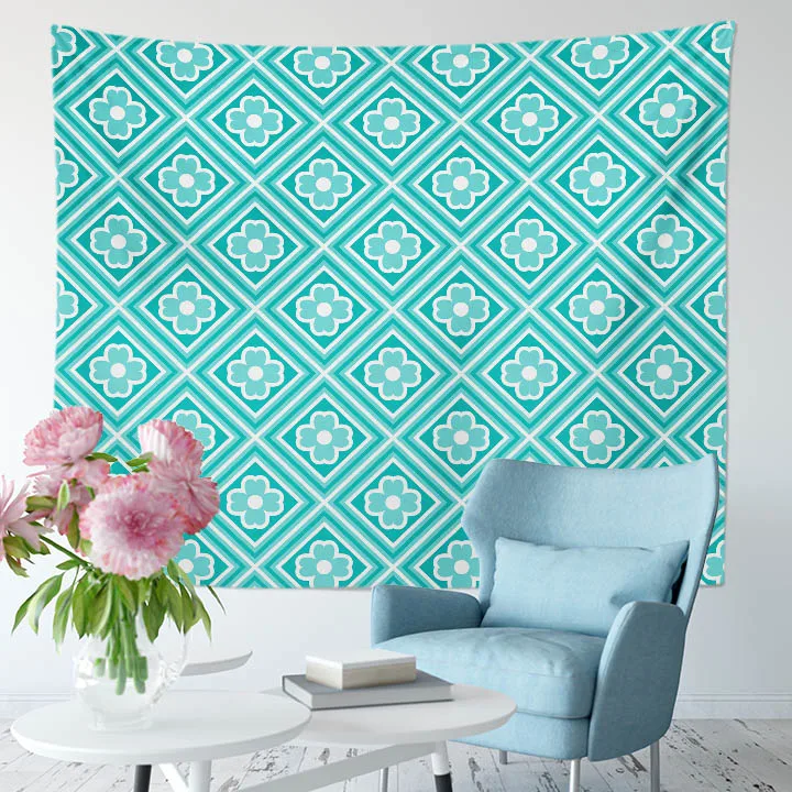 Tribal Ethnic Classic Design Regular Geometric Shapes Pattern Multifunctional Fabrics Printings Door Curtain Bedspread Tapestry | Дом и сад