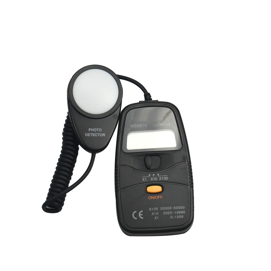 Цифровой измеритель люкс MS6610 мини-измеритель светильник ности Luxmeter 0 ~ 50000LUX