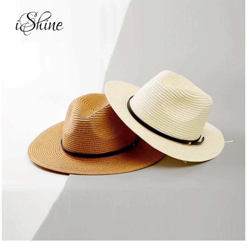 Летняя соломенная шляпа большие пляжные шляпы с широкими полями солнце складной