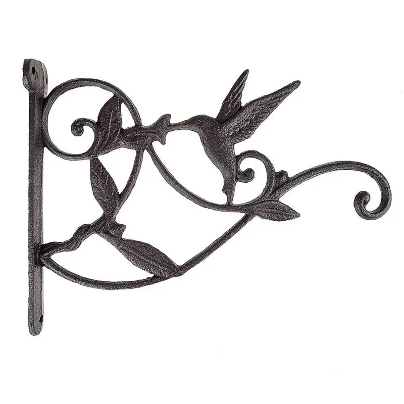 Подвесной крюк для растений Колибри чугунная декоративная корзина цветов
