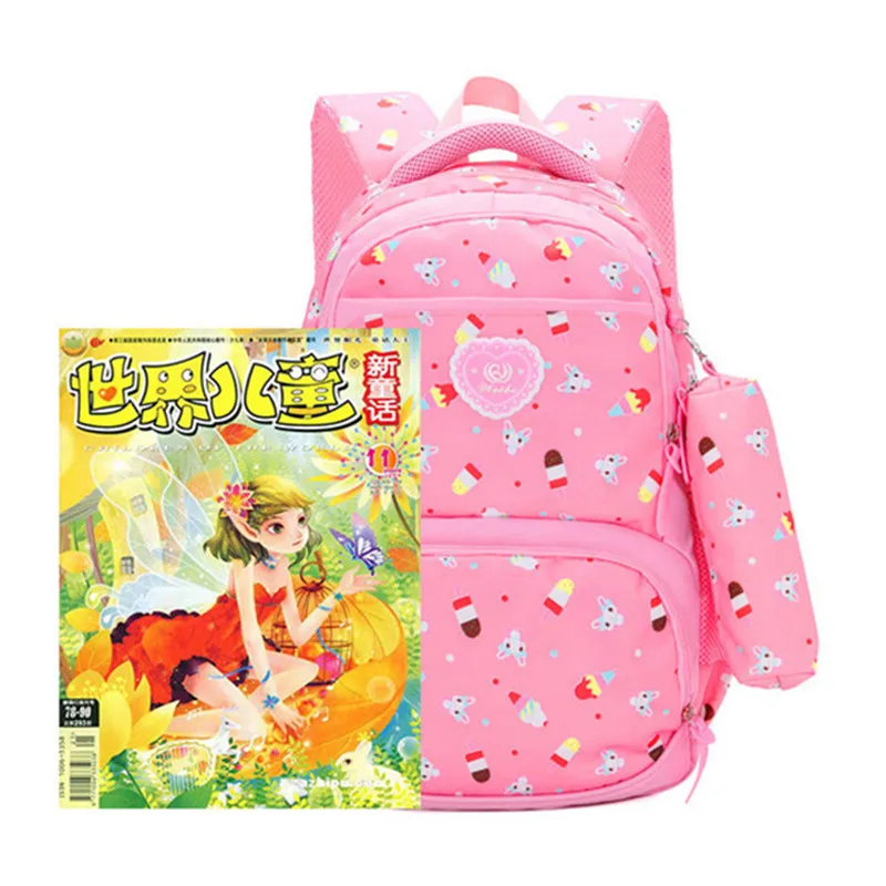 Школьные сумки 3 шт./компл. рюкзак с принтом Детские милые рюкзаки для