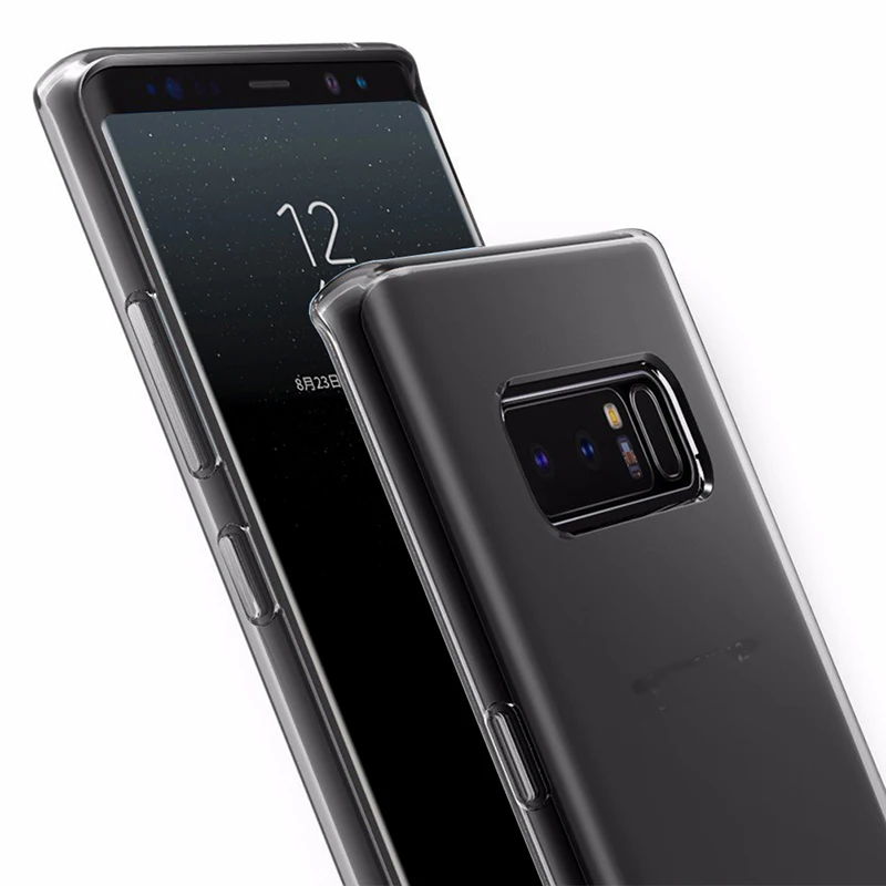 Transparent Crystal Clear Soft TPU Case For Samsung Galaxy Note 8 A3 2017 A5 A7 J3 A8 2016 Silicone Back Cover |