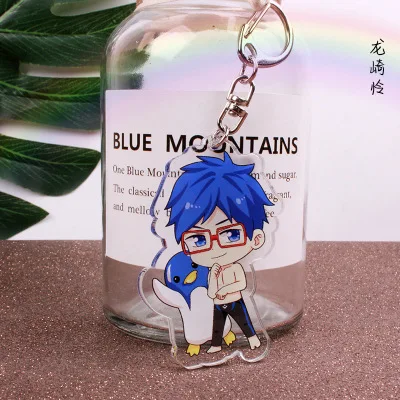 3 1 шт. аниме бесплатно! Iwatobi swim Club Rin Macoto swim брелок для мальчиков llavero Подарочная подвеска - Цвет: 3
