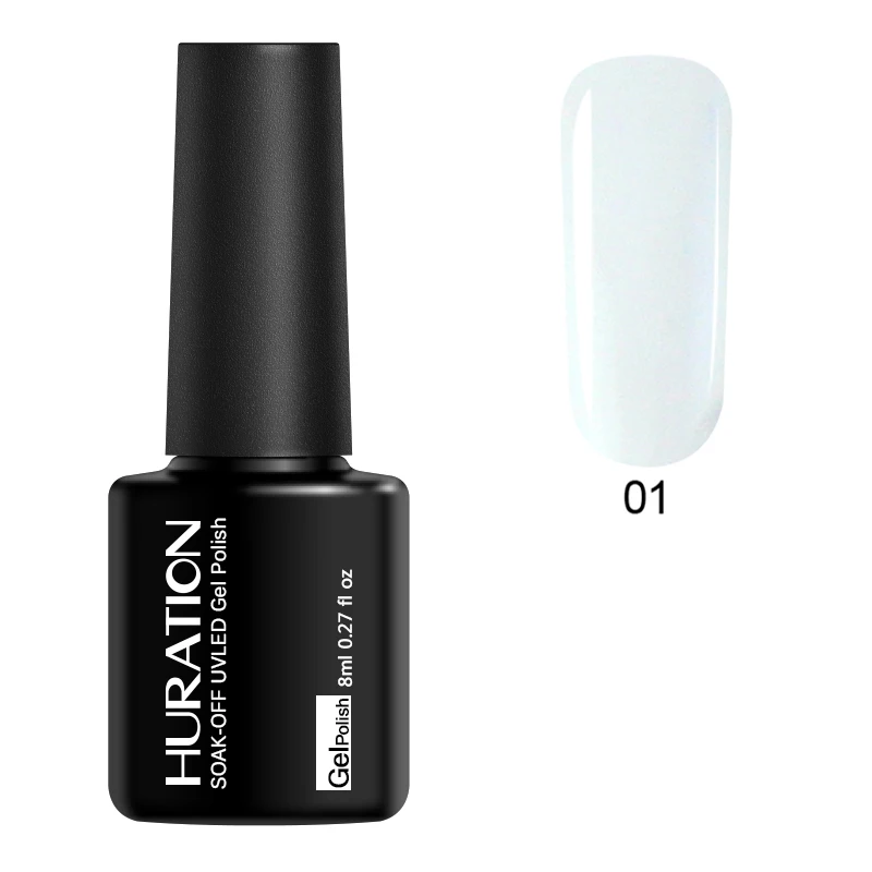 01 Huration UV Nail Gel Polish Glitter 29 Color Gellak for Manicure Top Base Polish Semi-permanent Gel Varnish Off White Nail Art - Цвет: 01