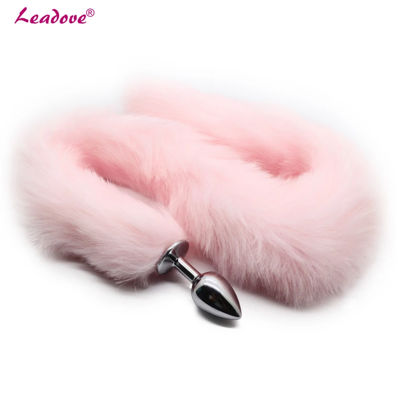 8 Color for Choose 80cm Long Fox Tail Metal Silicone Plug Butt Sex Products Women and Men Cosplay Toys | Красота и здоровье