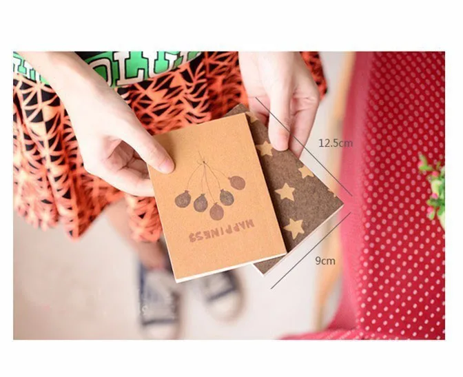 2017 Новый Канцелярские Старинные Пастель Кармана Памятка Прекрасный Блокнот 8