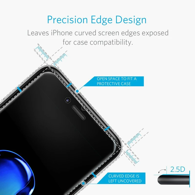 Защитное стекло KONSMART для iPhone 5S 5 SE 6S 6 7 8 Plus закаленное Apple Защитная пленка экрана