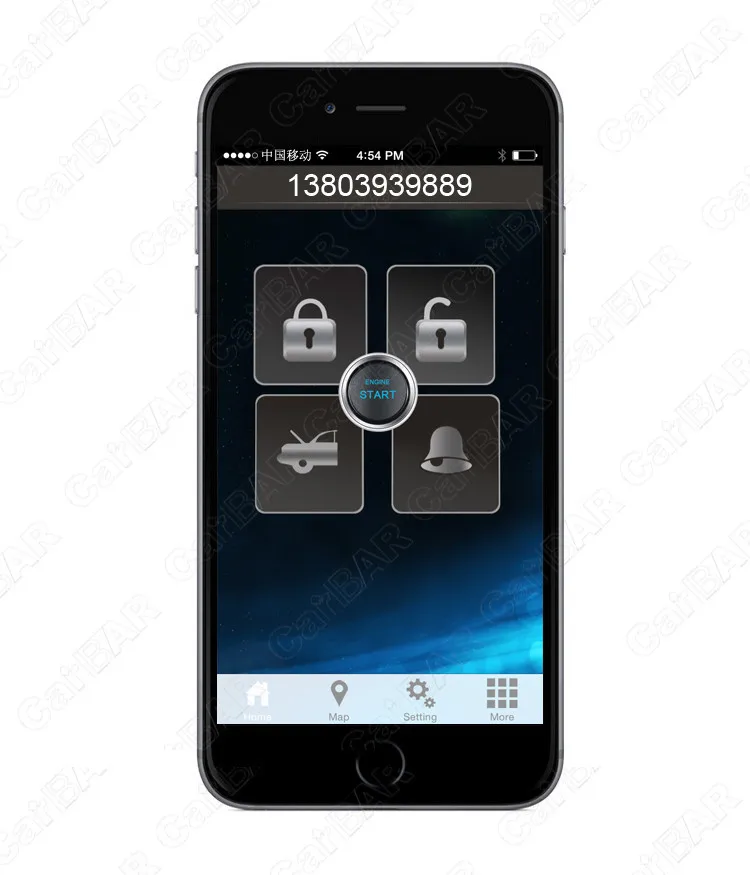 IOS Android GPS GSM автосигнализации для Fiat кнопка запуска удаленного conteol смартфон