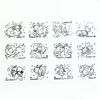 ylcs346 animals silicone clear stamps for scrapbooking diy photo album cards decoration transparent stamp craft clear stamp tool