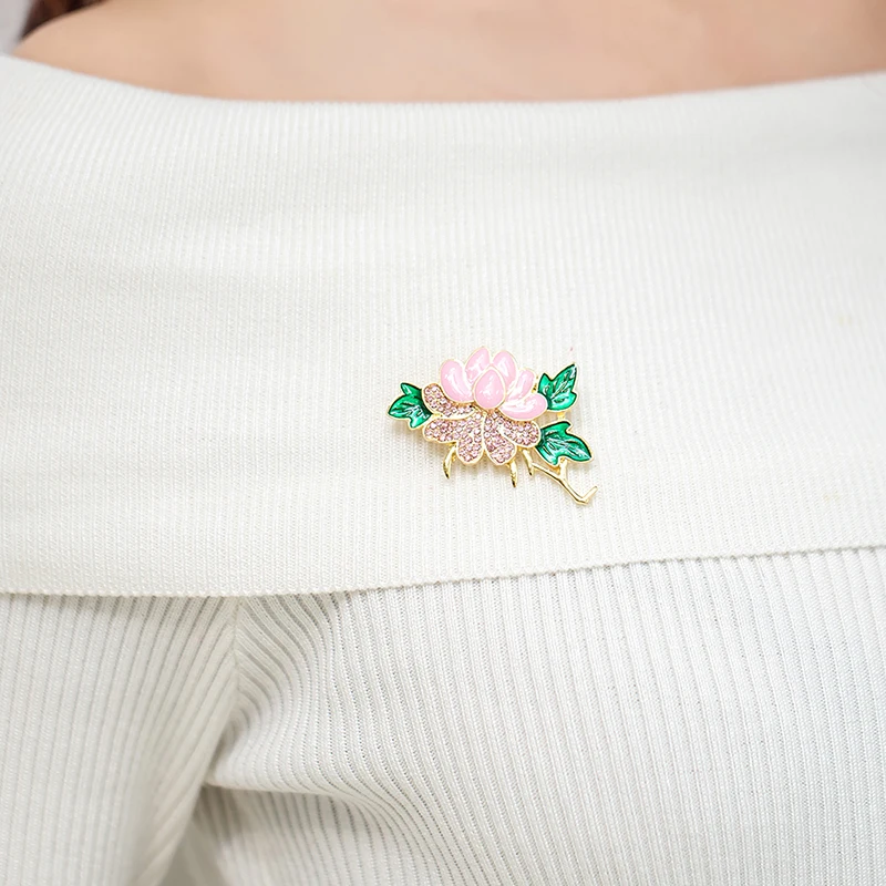 MZC новые ювелирные изделия броши для женщин цветок женские хрустальные булавки