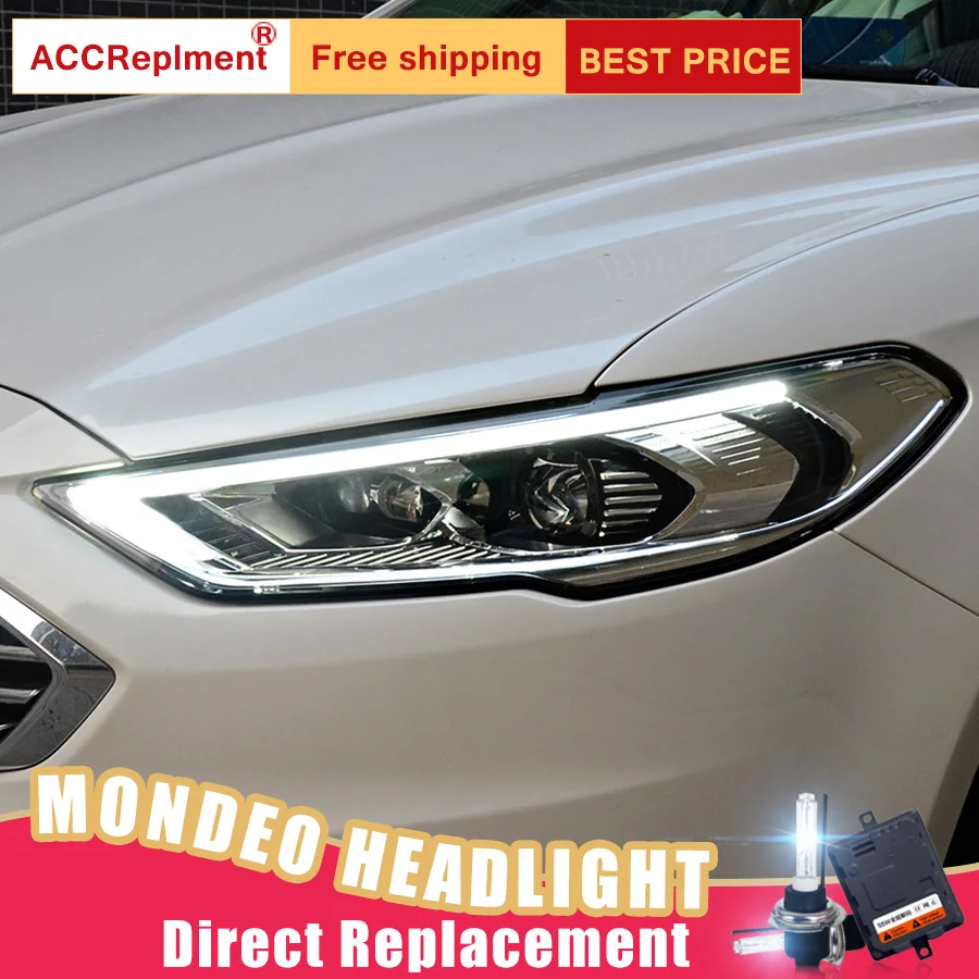 2 шт. светодиодный ные фары для Ford Fusion Mondeo 17-19 Автомобильные ангельские глазки