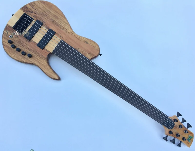 Профессиональная 6 струнная шея через fretless бас-гитара