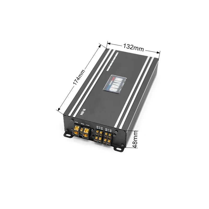 Новый автомобильный аудио цифровой усилитель Черный Стальной матовый