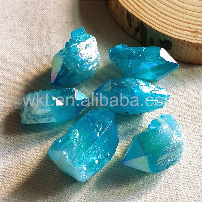 WT-G217 натуральный свободный необработанный Кристальный кварц точечный камень, водная аура подлинный кристалл Кварцевый Камень точечный для ювелирного дизайна