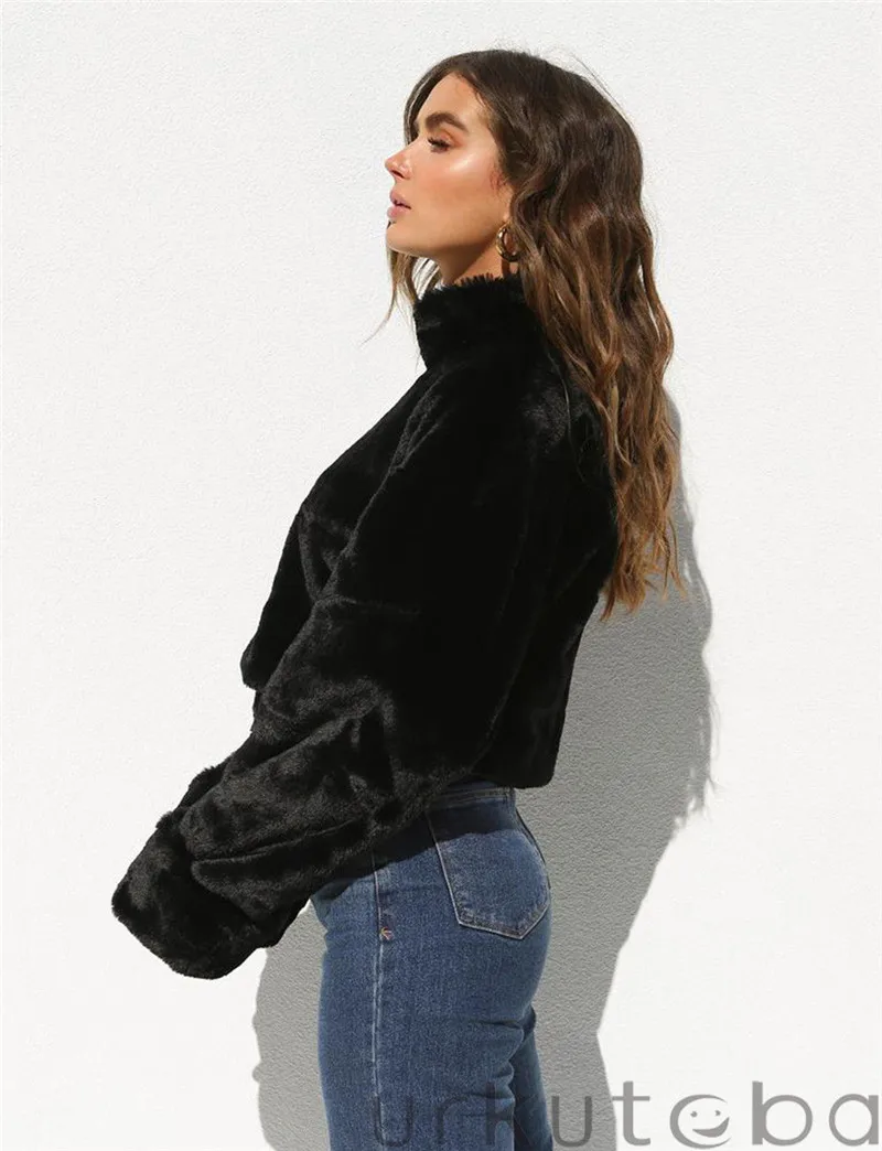 Модный женский свитер зимний теплый короткий топ пуловер теплая поп-одежда