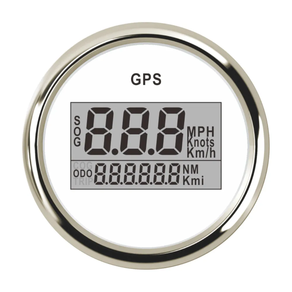 Цифровой автомобильный измеритель скорости водонепроницаемый GPS одометр с ЖК