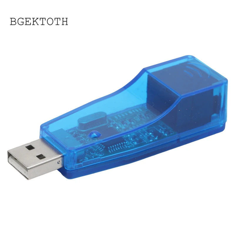 Адаптер BGEKTOTH USB к RJ45 Lan Ethernet Сетевая карта 10/100 Мбит/с для ноутбука планшета ПК Plug and