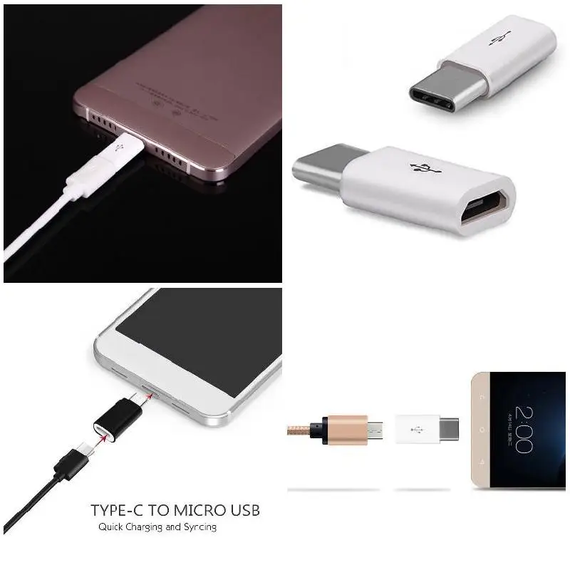 Адаптер Micro usb для type-c 10PCStype-c c адаптер 3 0 зарядный преобразователь данных samsung s8 s9