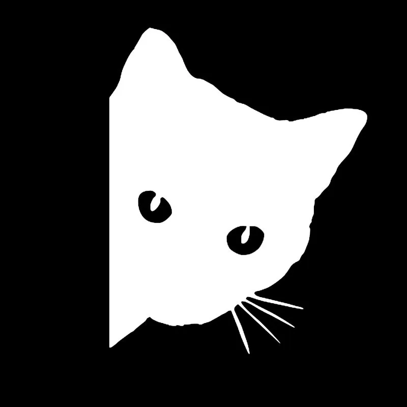 Наклейки на лобовое стекло автомобиля Peep Cat | Автомобили и мотоциклы