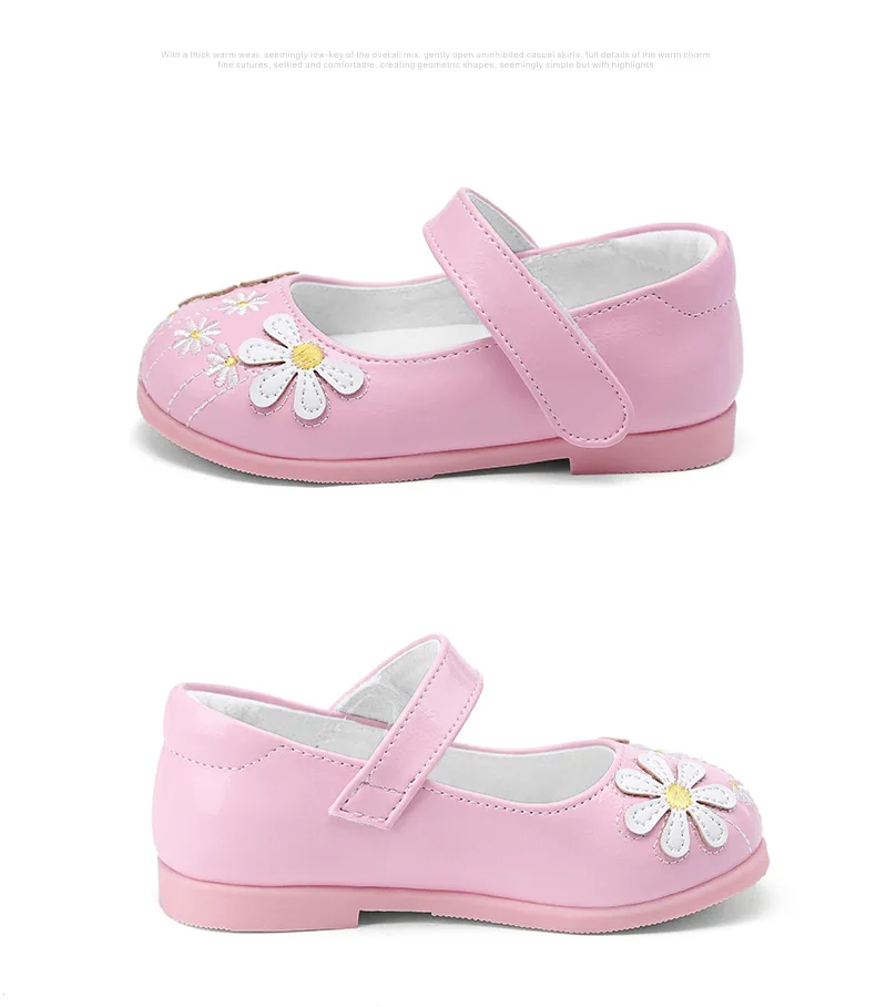 Snoffy/платье для девочек с цветочным узором; Chaussure Enfant; детская обувь на высоком каблуке; нескользящая обувь принцессы для танцев; TX264