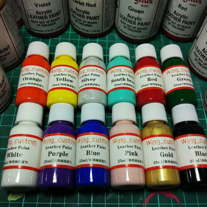 Кроссовки на заказ кожа пигменты Diy Изменение цвета краски специальные 25 мл 15