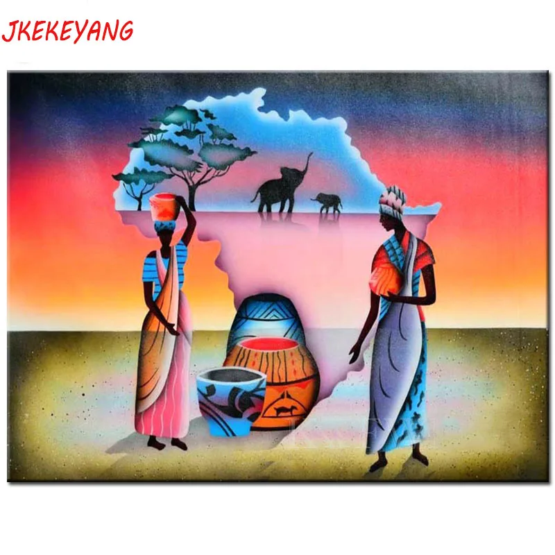 

5D DIY square/round Diamond Painting African woman Cross Stitch Diamond Embroidery Pattern Rhinestone J1581