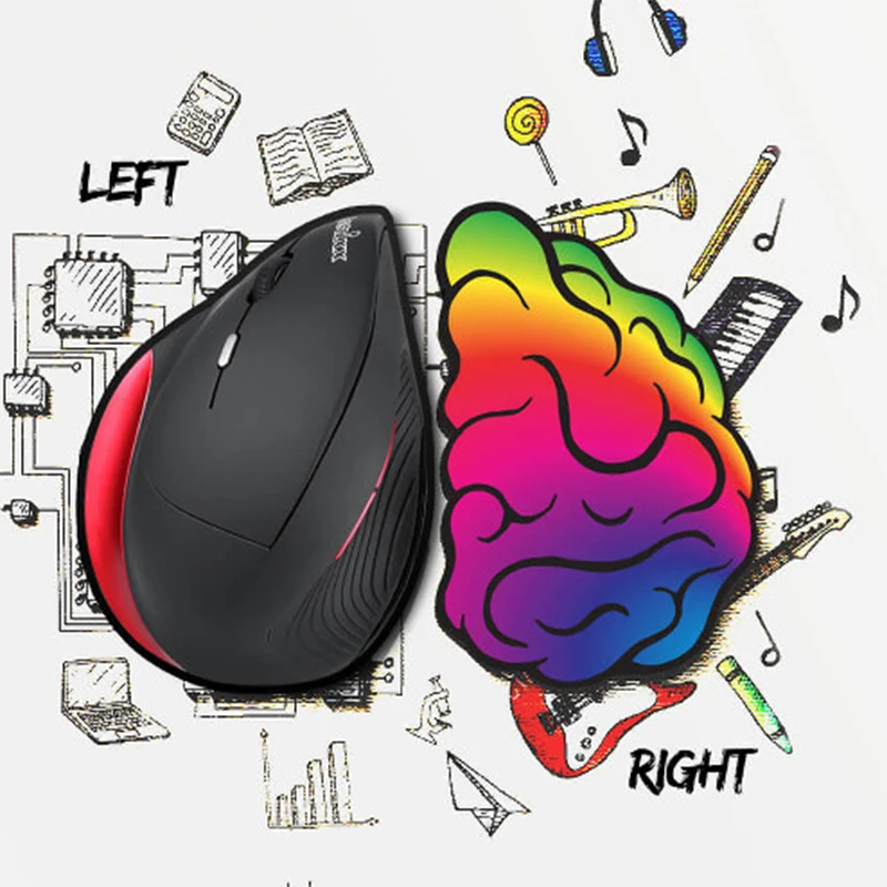 1pc Germany perixx PERIMICE-718 left hand Wireless Vertical Mouse programmable optoelectronic ergonomics mouse for big hand