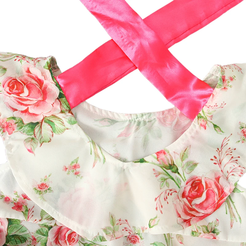 Baby Girls Clothes Floral Printed Cotton Children Toddler Dress Summer 2019 Casual Princess Kids Party Style | Детская одежда и