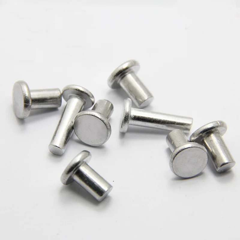 100 шт. алюминиевые заклепки длина 3/4/5/6/8/10/12 мм|aluminum rivet|rivet flataluminium solid rivet |