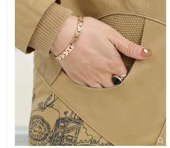 

2021 Free send spring new style middle-aged women's Thin section short big size arder jacket