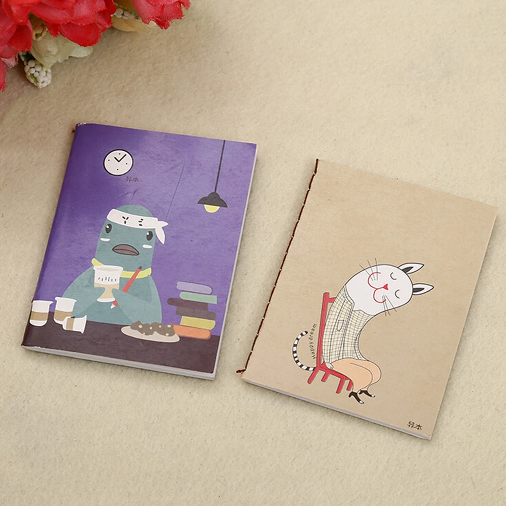 

TUANTUAN 6*8cm Lovely Cartoon Image 9 Types Notebook 1piece Wholesales Kawaii Journal Diary Notebook