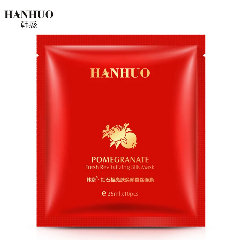HanHuo увлажняющая шелковая маска для лица Омолаживающая и насыщенная с экстрактом