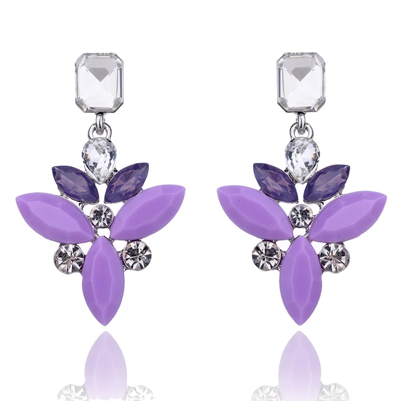 Новое поступление 2018 элегантные серьги подвески с цветочным дизайном гвоздики