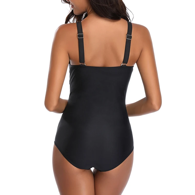 Женский цельный купальник купальный костюм с пуш ап винтажный Монокини пляжная