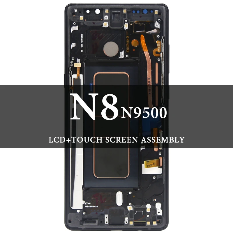 Для Samsung Note 8 N9500 N950F ЖК дисплей с рамкой Super AMOLED LCD сенсорным экраном дигитайзер для