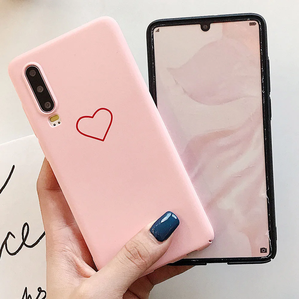 KISSCASE чехол для телефона huawei P Smart 2019 P10 P20 P30 Pro Honor 9 10 Lite Y7 Y9 Любовь Сердце жесткая