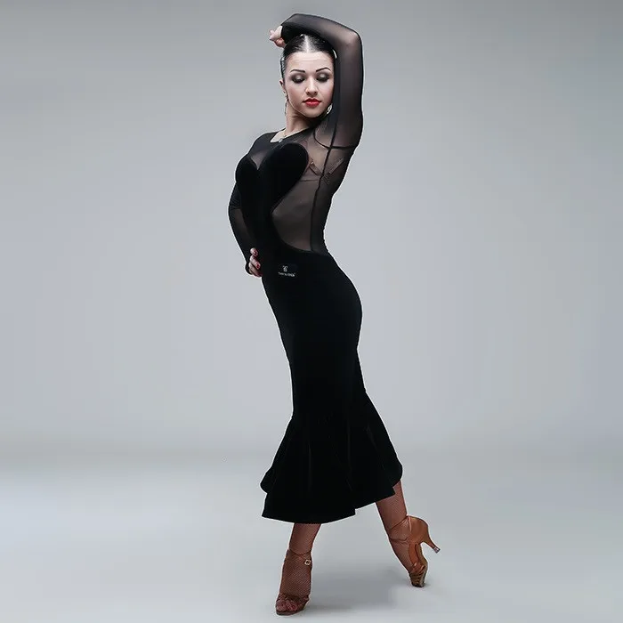 Женское платье для латиноамериканских танцев танцевальные костюмы женщин