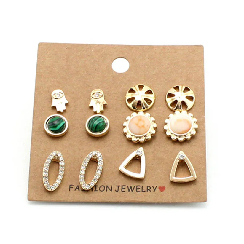 F. J4Z Новое поступление вечерние подарочные серьги модные серьги-гвоздики в виде